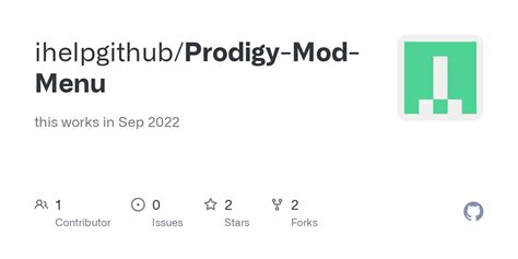 We have a discord where you can get support, and chat with us and. . Github prodigy mod menu